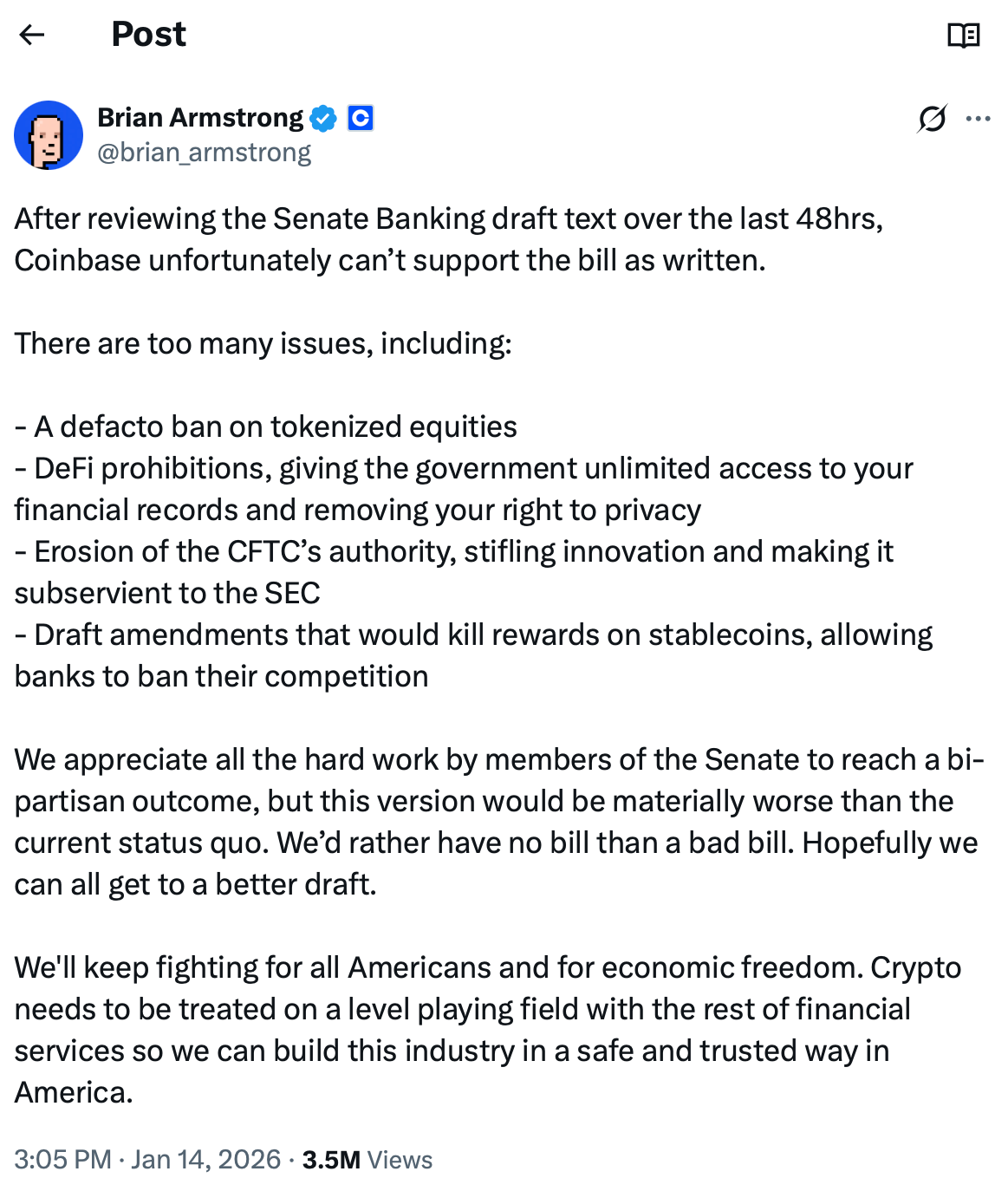 Coinbase, Banks, Bank of America, United States