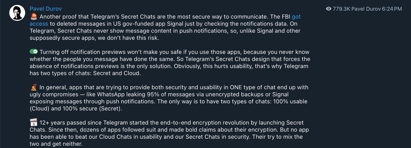 Decentralization, Privacy, Telegram, Pavel Durov