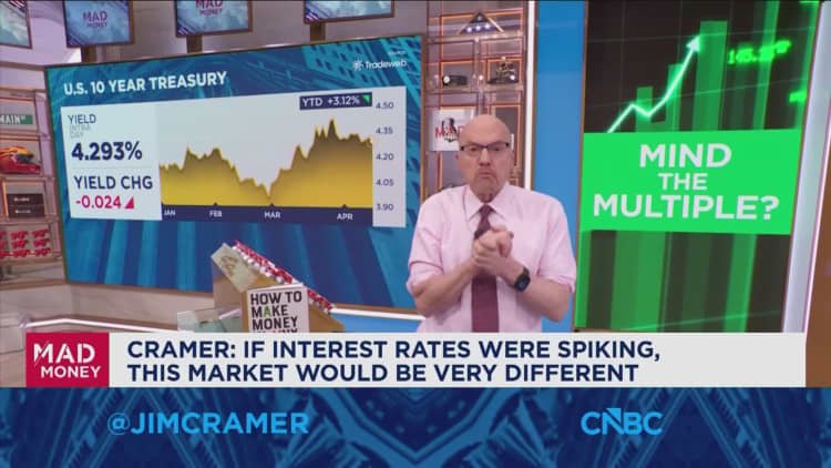 The Fed will most likely 'asterisk' inflation from tariffs and the war as one-offs, says Jim Cramer