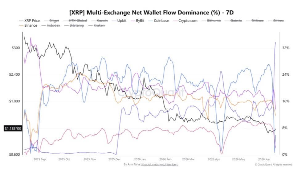 XRP Exchange Net Flow