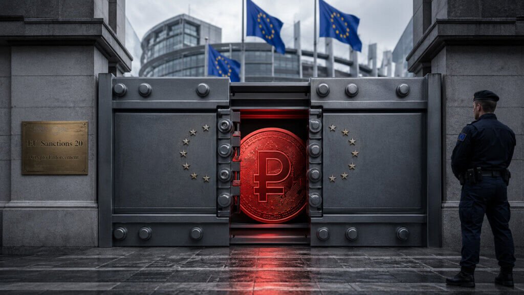 EU sanctions push deeper into Russian crypto rails with bans on digital rouble support
